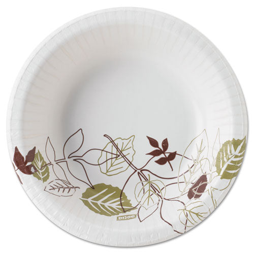 Pathways Soak Proof Shield Heavyweight Paper Plates, 8.5" Dia, Green/burgundy, 125/pack