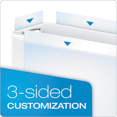 Premier Easy Open Clearvue Locking Slant-d Ring Binder, 3 Rings, 4" Capacity, 11 X 8.5, White