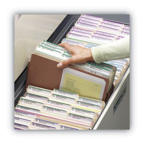 Redrope Tuff Pocket Drop-front File Pockets With Fully Lined Gussets, 3.5" Expansion, Letter Size, Redrope, 10/box
