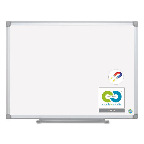 Earth Silver Easy-clean Dry Erase Board, 48 X 36, White Surface, Silver Aluminum Frame