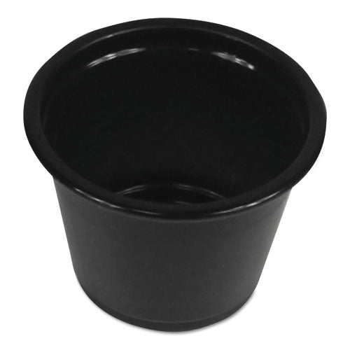 Souffle/portion Cups, 5.5 Oz Polypropylene, Black, 2,500/carton