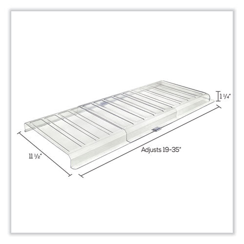 Under Furniture Air Deflector, 11 X 20 X 1.25, Clear