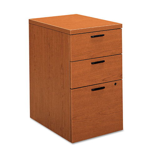 10500 Series Mobile Pedestal File, Left Or Right, 3-drawers: Box/box/file, Legal/letter, Mahogany, 15.75" X 22.75" X 28"