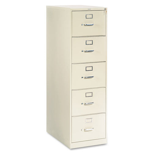 310 Series Vertical File, 5 Legal-size File Drawers, Putty, 18.25" X 26.5" X 60"