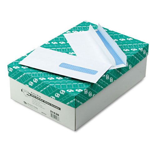 Security Tinted Insurance Claim Form Envelope, Address Window, Commercial Flap, Gummed Closure, 4.5 X 9.5, White, 500/box