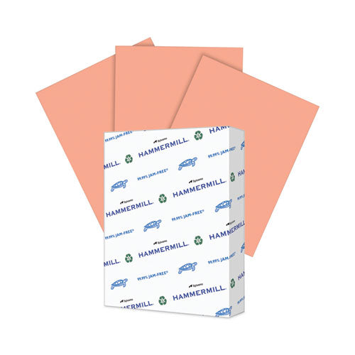 Hammermill Colors Print Paper 20 Lb Bond Weight 8.5x11 Salmon 500/ream