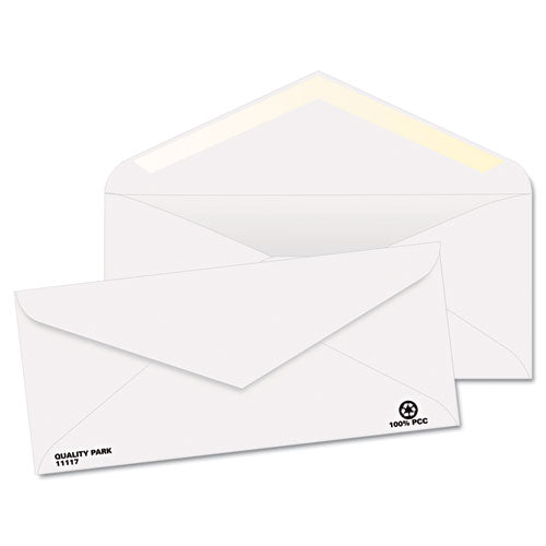 Business Envelope, #9, Commercial Flap, Diagonal Seam, Gummed Closure, 24 Lb Bond Weight Paper, 3.88 X 8.88, White, 500/box