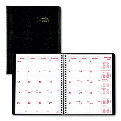 Essential Collection 14-month Ruled Monthly Planner, 11 X 8.5, Black Cover, 14-month (dec To Jan): 2022 To 2024