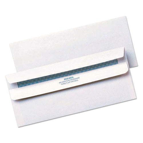 Redi-seal Security-tint Envelope, Address Window, #10, Commercial Flap, Redi-seal Closure, 4.13 X 9.5, White, 500/box