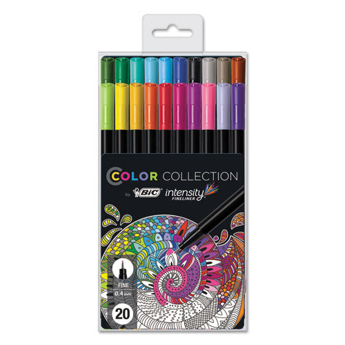 BIC® Intensity Porous Point Pen, Stick, Fine Mm, Black Ink