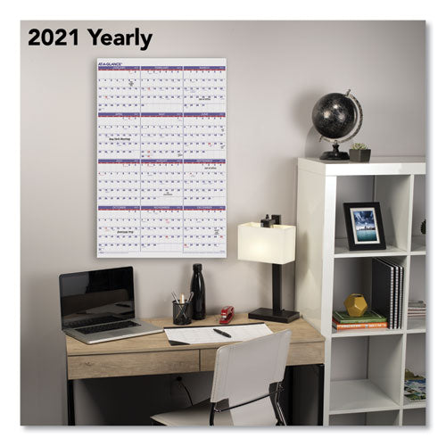 Yearly Wall Calendar, 24 X 36, White Sheets, 12-month (jan To Dec): 2023