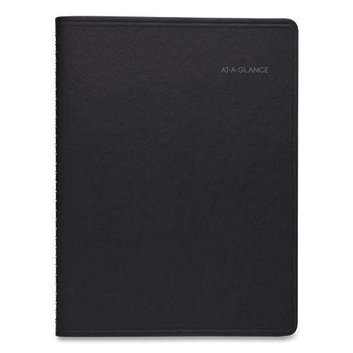 Quicknotes Weekly Vertical-column Format Appointment Book, 11 X 8.25, Black Cover, 12-month (jan To Dec): 2023