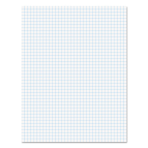 Quadrille Pads, Quadrille Rule (4 Sq/in), 50 White (standard 15 Lb Bond) 8.5 X 11 Sheets