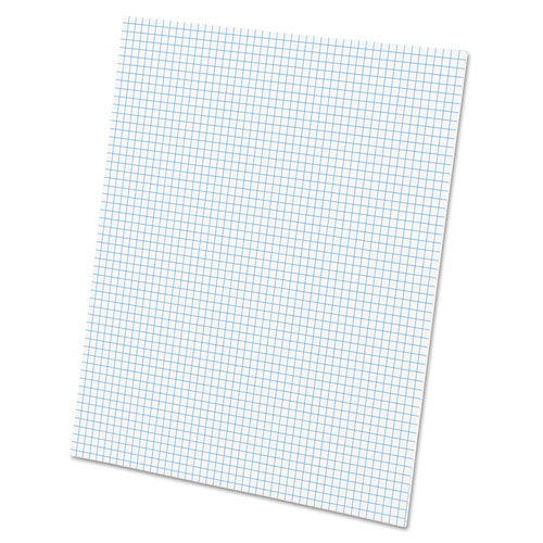 Quadrille Pads, Quadrille Rule (4 Sq/in), 50 White (standard 15 Lb Bond) 8.5 X 11 Sheets