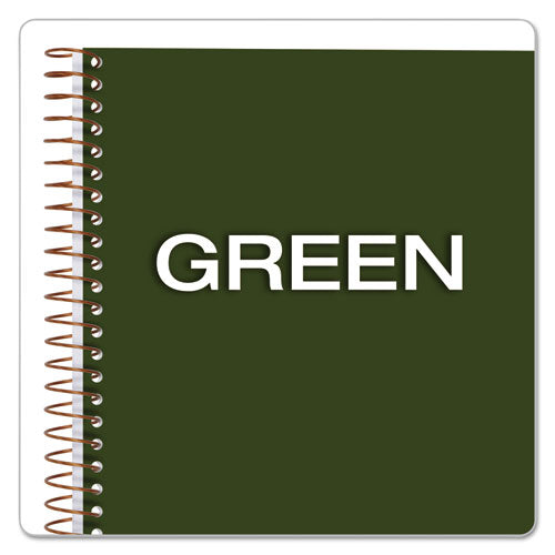 Gold Fibre Wirebound Project Notes Book, 1-subject, Project-management Format, Green Cover, (84) 9.5 X 7.25 Sheets