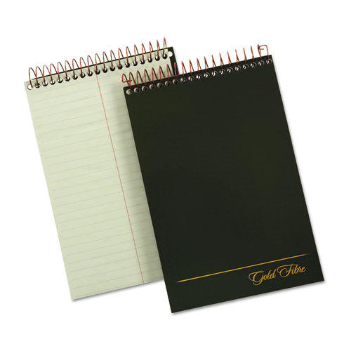 Steno Pads, Gregg Rule, Tan Cover, 80 Green-tint 6 X 9 Sheets