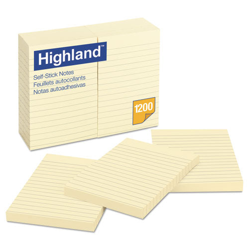 Self-stick Notes, 3" X 3", Yellow, 100 Sheets/pad, 12 Pads/pack