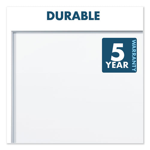 Fusion Nano-clean Magnetic Whiteboard, 96 X 48, White Surface, Silver Aluminum Frame