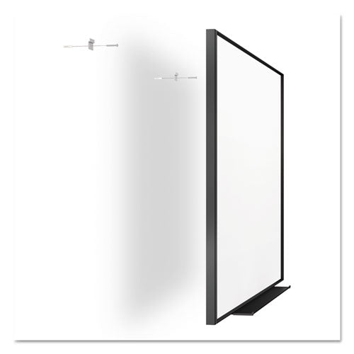 Fusion Nano-clean Magnetic Whiteboard, 96 X 48, White Surface, Silver Aluminum Frame