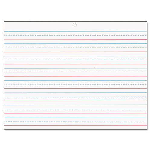 Multi-sensory Handwriting Tablet, 5/8" Long Rule, 8 X 10.5, 40/pad