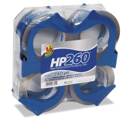 Hp260 Packaging Tape With Dispenser, 3" Core, 1.88" X 60 Yds, Clear