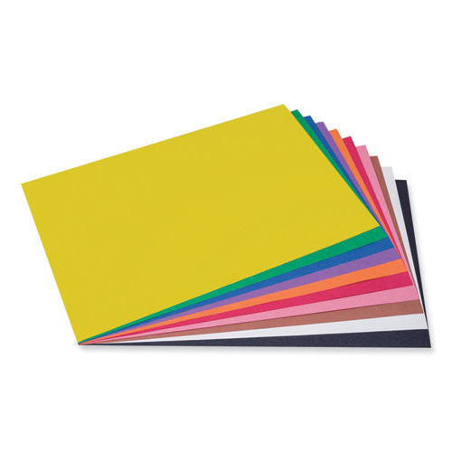 Sunworks Construction Paper, 50 Lb Text Weight, 12 X 18, Assorted, 50/pack