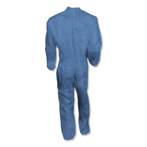 A60 Elastic-cuff, Ankle And Back Coveralls, X-large, Blue, 24/carton