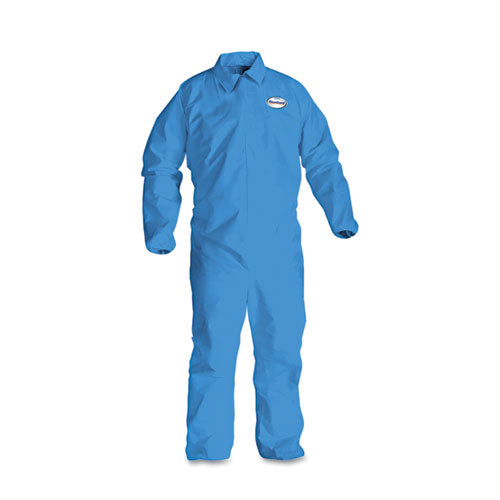 A60 Elastic-cuff, Ankle And Back Coveralls, X-large, Blue, 24/carton