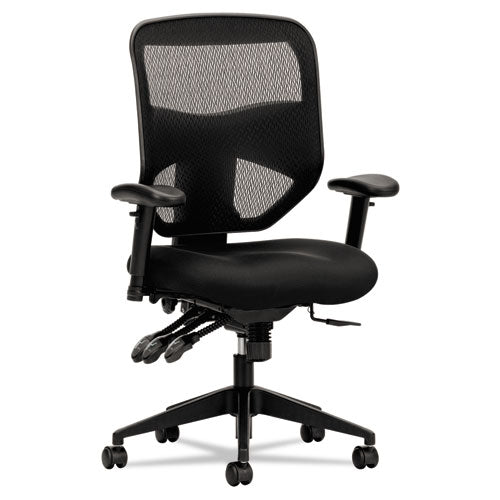 Vl532 Mesh High-back Task Chair, Supports Up To 250 Lb, 17" To 20.5" Seat Height, Black