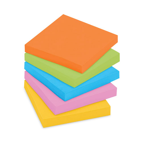 Pads In Energy Boost Collection Colors, 3" X 3", 90 Sheets/pad, 12 Pads/pack