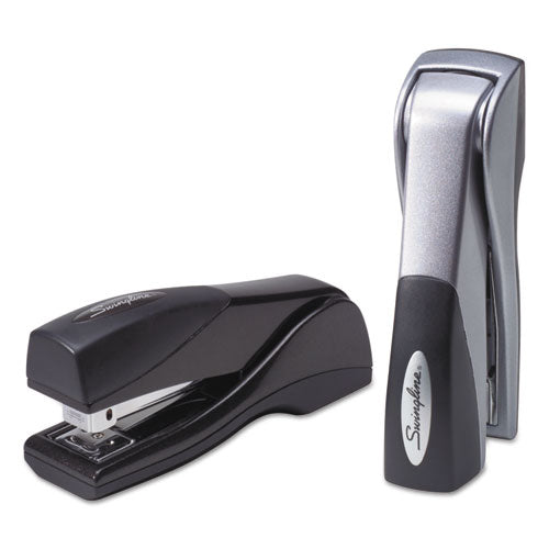 Optima Grip Compact Stapler, 25-sheet Capacity, Silver