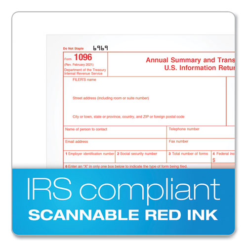 Five-part 1099-misc Tax Forms, Five-part Carbonless, 8.5 X 5.5, 2 Forms/sheet, 50 Forms Total