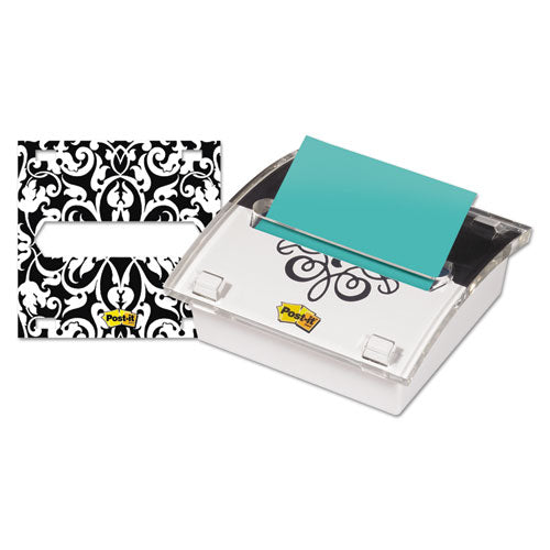 Clear Top Pop-up Note Dispenser, For 3 X 3 Pads, Black, Includes 50-sheet Pad Of Canary Yellow Pop-up Pad