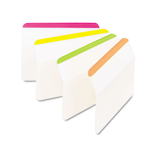 2" Angled Tabs, Lined, 1/5-cut, Assorted Primary Colors, 2" Wide, 24/pack