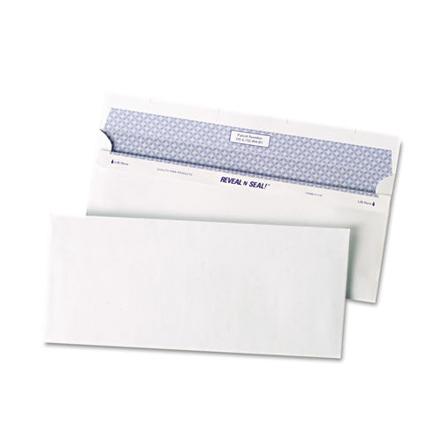 Reveal-n-seal Envelope, #8 5/8, Commercial Flap, Self-adhesive Closure, 3.63 X 8.63, White, 500/box