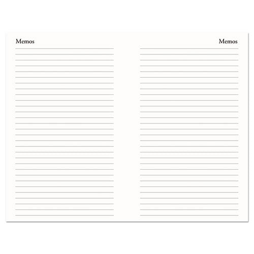 Memo Size Daily Appointment Book With 15-minute Schedule, 8 X 5, Black Cover, 12-month (jan To Dec): 2023