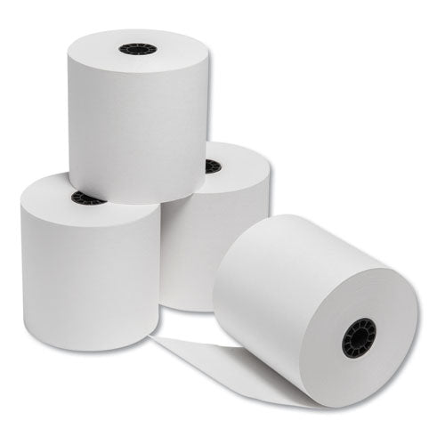 Impact Bond Paper Rolls, 2.25" X 150 Ft, White, 12/pack