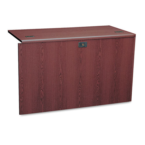 10700 "l" Workstation Return, Left 3/4 Pedestal, 48w X 24d X 29.5h, Mahogany