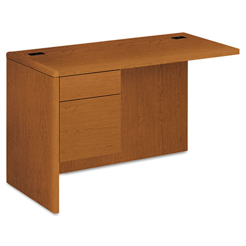 10700 "l" Workstation Return, Left 3/4 Pedestal, 48w X 24d X 29.5h, Mahogany