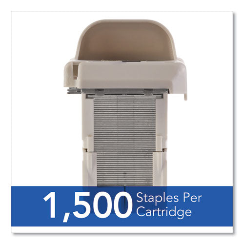 Desktop Electric Stapler Cartridge, 0.25" Leg, 0.5" Crown, Steel, 1,500/cartridge, 2 Cartridges/box, 3000/box