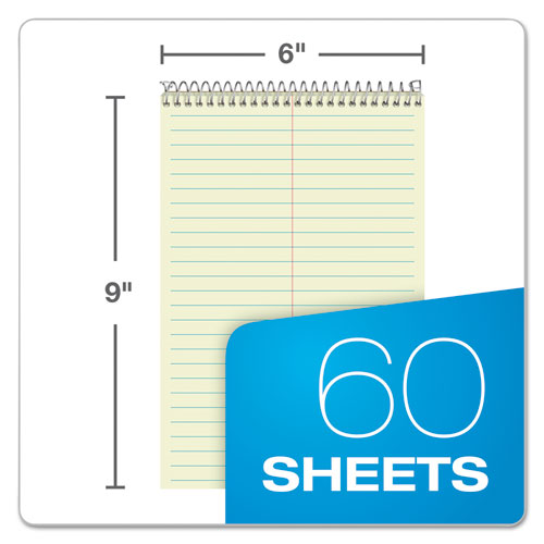 Steno Pads, Gregg Rule, Tan Cover, 60 Green-tint 6 X 9 Sheets