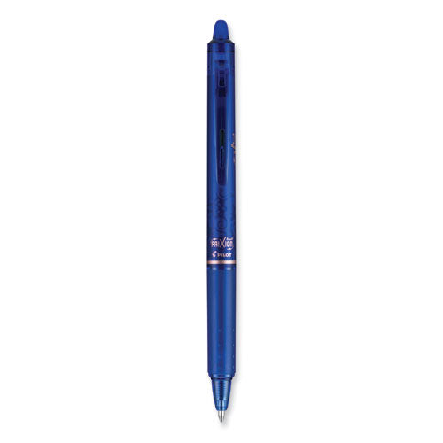 Frixion Clicker Erasable Gel Pen, Retractable, Bold 1 Mm, Blue Ink, Blue Barrel, Dozen