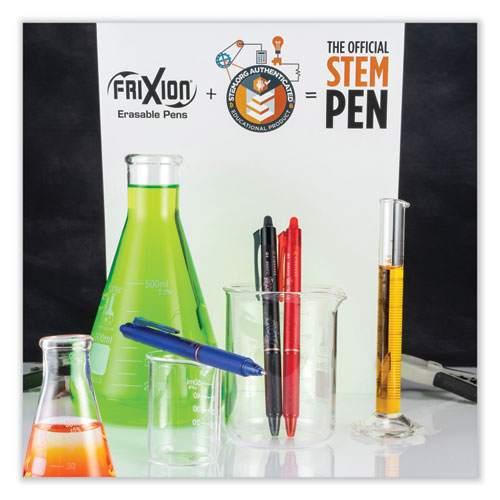 FriXion Clicker Erasable Retractable Gel Pen, 1 mm, Blue Ink/Barrel, Dozen - Pilot PIL11387