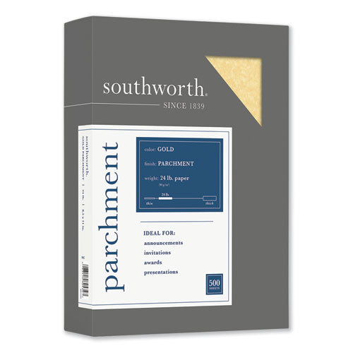 Parchment Specialty Paper, 24 Lb Bond Weight, 8.5 X 11, Blue, 100/pack