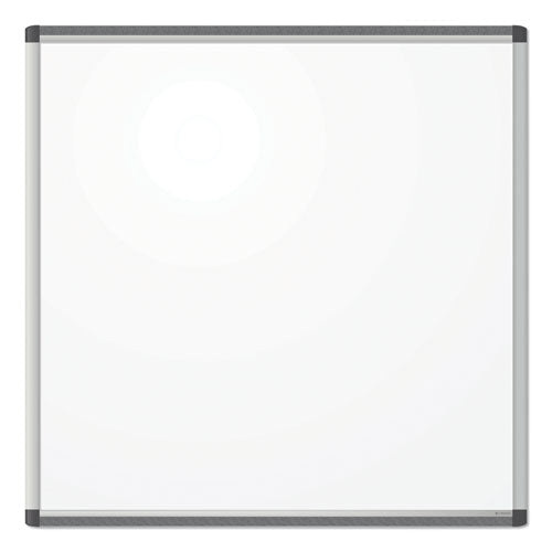 Pinit Magnetic Dry Erase Board, 36 X 36, White Surface, Silver Aluminum Frame