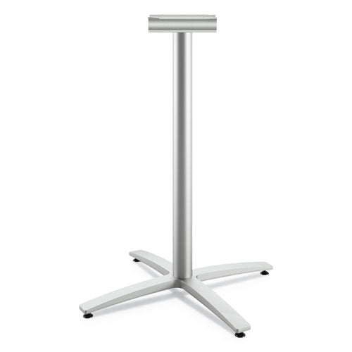 Between Standing-height X-base For 30" To 36" Table Tops, 26.18w X 41.12h, Silver