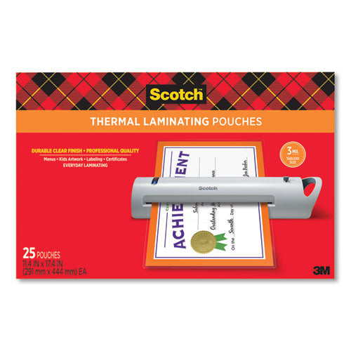 Laminating Pouches, 5 Mil, 9" X 11.5", Gloss Clear, 100/pack