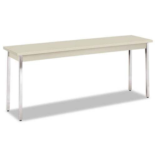 Utility Table, Rectangular, 72w X 18d X 29h, Light Gray