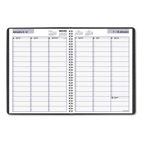 Dayminder Weekly Appointment Book, Vertical-column Format, 11 X 8, Black Cover, 12-month (jan To Dec): 2023