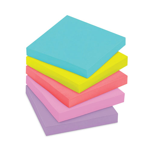 Pads In Supernova Neon Collection Colors, Cabinet Pack, 3" X 3", 70 Sheets/pad, 24 Pads/pack